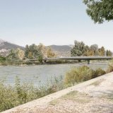 Le futur nouveau pont sur le Rhône à Sion